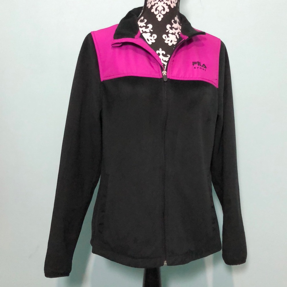 Women’s Fila Fleece Full Zip Jacket Sz M